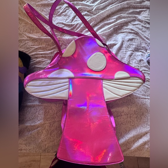 LOST IN WONDERLAND HOLOGRAPHIC TOTE BAG - Picture 2 of 6